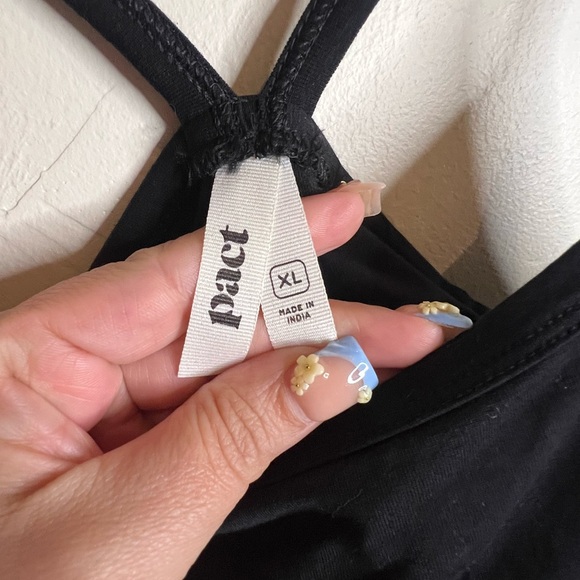 Women's Black Spaghetti-Strap Midi Dress - Picture 4 of 5